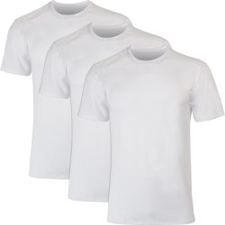 Men's Moves Breathable Mesh Back T-Shirt, X-Temp Moisture-Wicking Tee, White or Black/Grey, 3-Pack